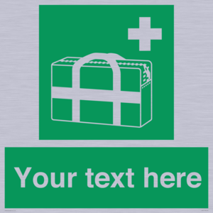 Custom sign safe condition Medical grab bag